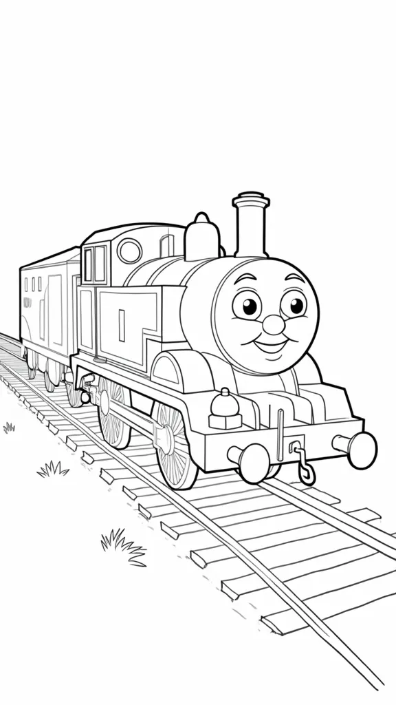 thomas the tank coloring pages free